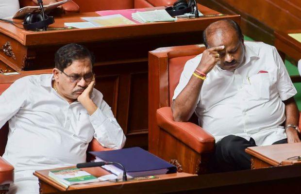 Karnataka government collapses, BJP claims power | कर्नाटक सरकार कोसळले, भाजप करणार सत्तेचा दावा