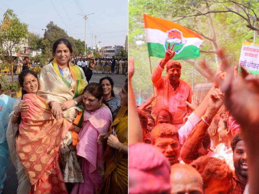 kasba and chinchwad bypoll result congress ravindra dhangekar bjp ashwini jagtap win | Maharashtra | कसब्यात ‘मविआ‘ची सरशी, चिंचवडला कमळ फुलले