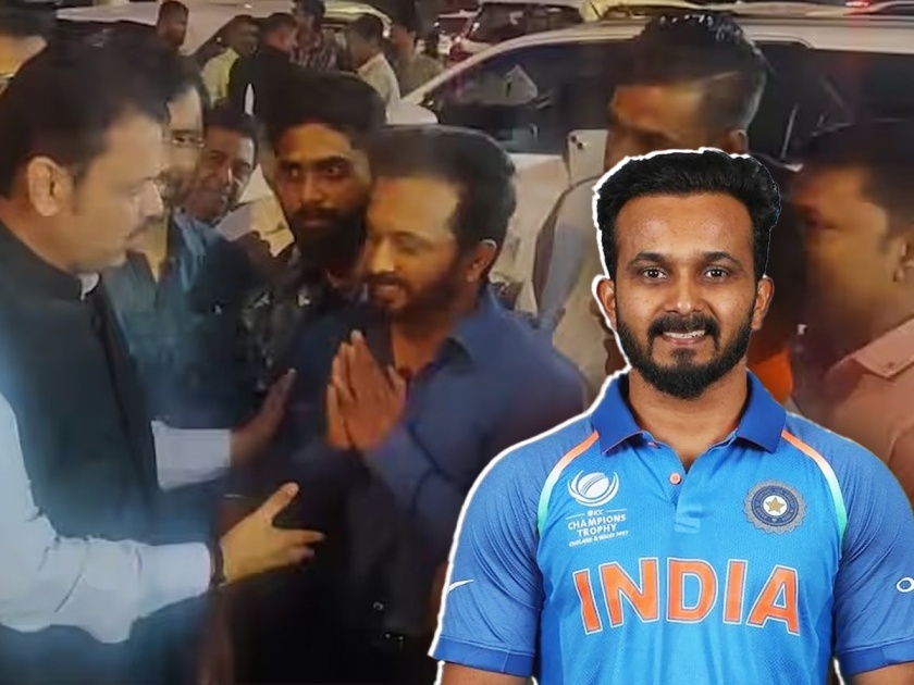 Cricketer Kedar Jadhav met bjp leader devendra Fadnavis Will he enter politics | मराठमोळ्या केदार जाधवने घेतली फडणवीसांची भेट; राजकीय एंट्रीबाबत चर्चांना उधाण