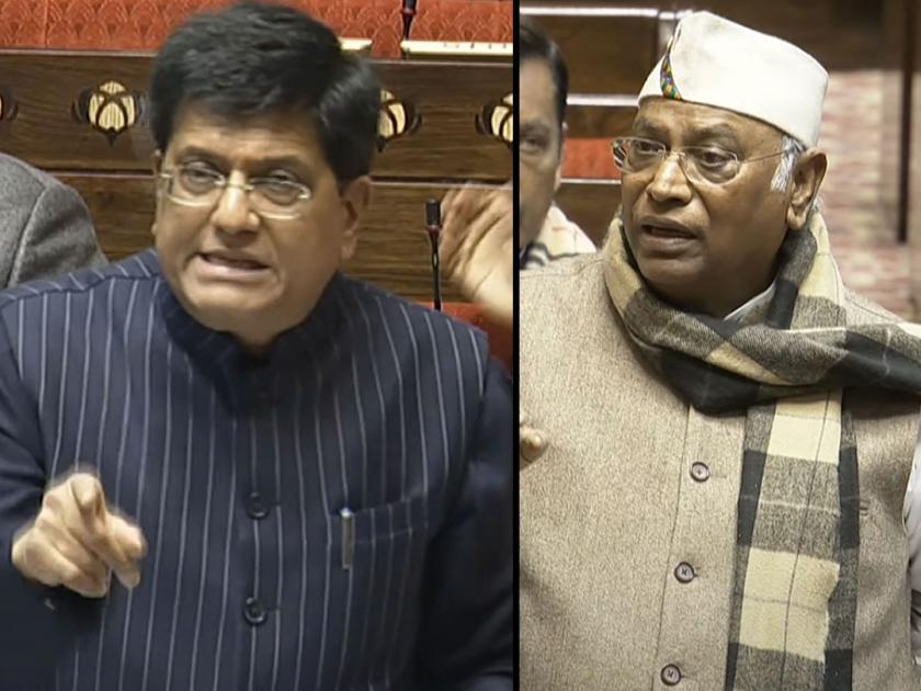 Mallikarjun Kharge Piyush Goyal verbal fight in Rajya Sabha Budget Session Jharkhand Hemant Soren Drama Congress vs BJP | "मी मल्लिकार्जुन खर्गे शब्द देतो की..."; राज्यसभेत भिडले दोन दिग्गज नेते; भाजपाचाही पलटवार