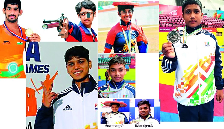 Kolhapur Shining in 'Khelo India' | ‘खेलो इंडिया’त कोल्हापूर शायनिंग; राज्याच्या २५५ पदकांपैकी ३४ हून अधिक पदके कोल्हापूरकरांची