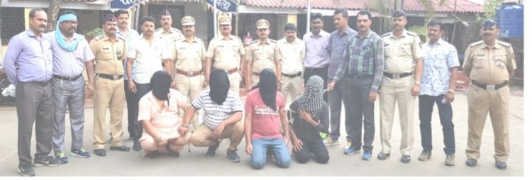 Kidnapping for bhisi : Four accused arrested in Nagpur | भिसीचा हप्ता न भरल्यामुळे नागपुरात अपहरण : चार आरोपीस अटक