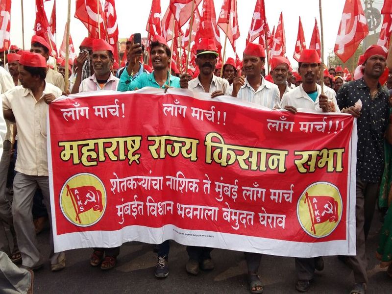 Maharashtra farmers to march towards Mumbai on February 20 | 'शेतकरी आंदोलनाला दडपून टाकण्याचा सरकारचा प्रयत्न'