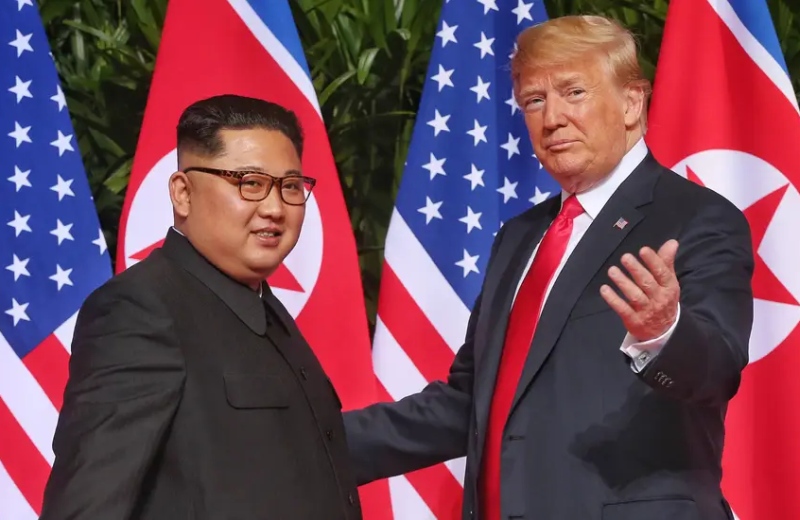 I'm glad he's back, share a photo of Kim Jong from donald Trump MMG | 'ते' परत आल्याने मला आनंद झाला, ट्रम्प यांच्याकडून किम जोंग यांचे फोटो शेअर