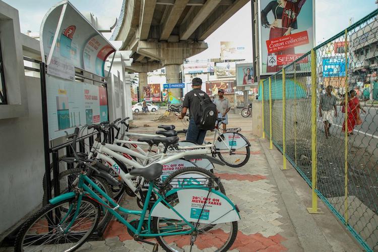 Offer for Metro travelers; Upon arriving at the station, the fare cycle will be available for Rs 2 | मेट्रो प्रवाशांसाठी भन्नाट ऑफर; स्टेशनवर उतरताच २ रुपयात मिळणार भाड्याने सायकल