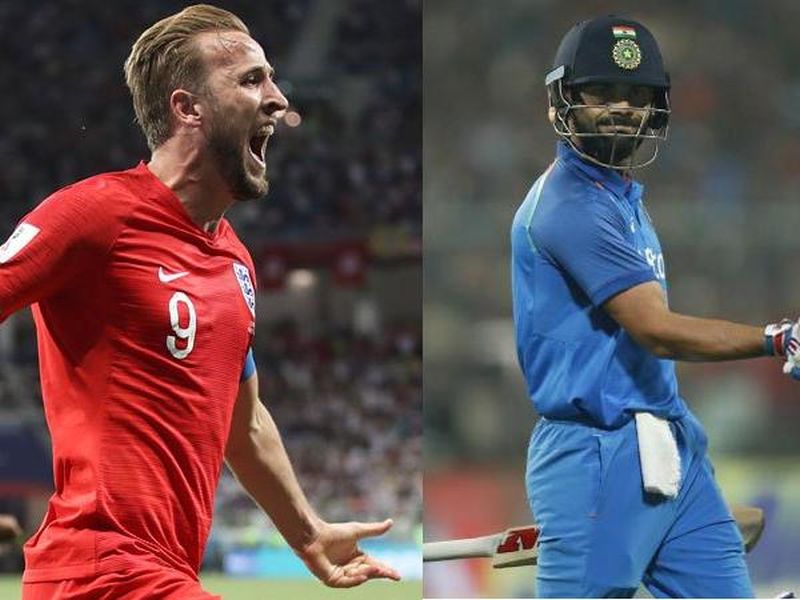 FIFA World Cup 2018: English player Harry Cannes gave Virat Kohli's 'That' message to | FIFA World Cup 2018: विराट कोहलीच्या ' त्या ' मेसेजला इंग्लंडचा फुटबॉलपटू हॅरी केनने दिले प्रत्युत्तर
