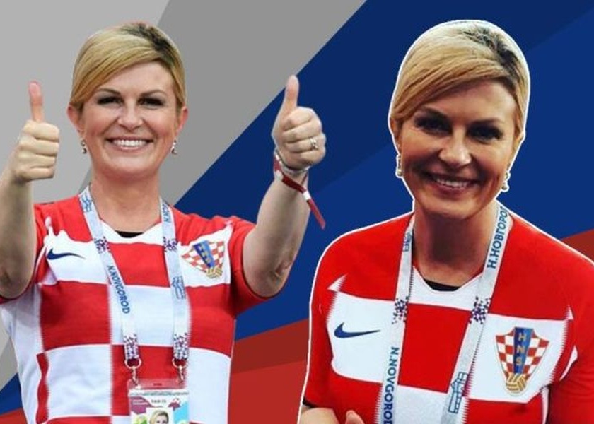 FIFA Football World Cup 2018: When President of Croatia dance With Football players ... Watch Video | FIFA Football World Cup 2018 : क्रोएशियाच्या राष्ट्रपतींनी जेव्हा फुटबॉलपटूंबरोबर धरला ठेका... पाहा हा व्हिडीओ