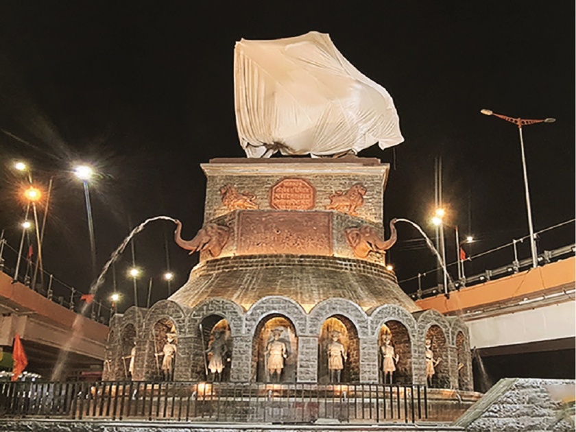 after Friday midnight Its time to unveil the statue of Shivaji Maharaja at Kranti Chowk | शुक्रवारी मध्यरात्रीनंतर शिवतेजाची सुप्रभात; क्रांती चौकातील पुतळ्याच्या अनावरणाचा मुहूर्त ठरला