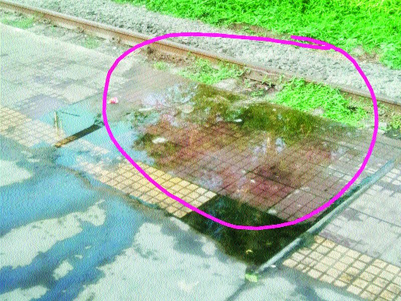 Karjat railway station's water tank broke | कर्जत रेल्वेस्थानकातील जलवाहिनी फुटली