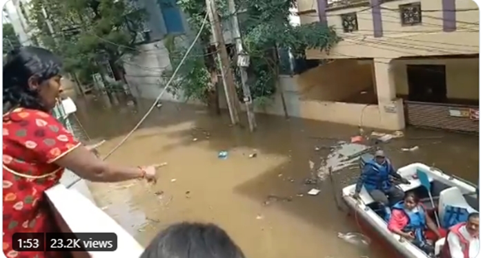 Video: I will commit suicide by writing your name, flood victim woman threatens MLA in hyderabad | Video : तुमचं नाव लिहून आत्महत्या करू, पूरग्रस्त पीडित महिलेची आमदाराला धमकी