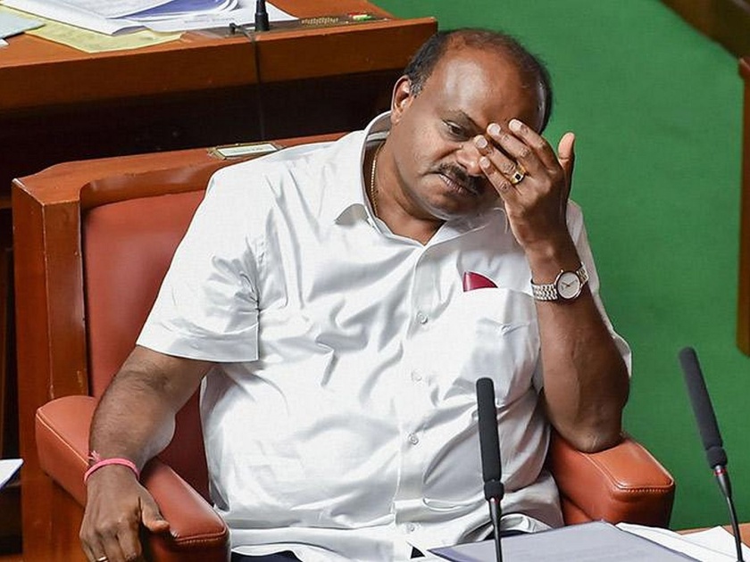 in karnataka hd kumaraswamy led congress jds government collapsed after trust vote | Breaking: कर्नाटकातील कुमारस्वामी सरकार कोसळलं; बहुमत चाचणीत नापास