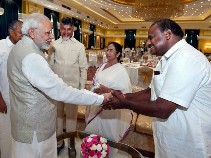 Kumaraswamy will come to NDA with BJP for Loksabha Election Against Congress, HD Devegauda denied few days back karnataka politics | ज्यांनी सरकार घालवले त्यांच्याशीच कुमारस्वामी मैत्री करणार; निजद भाजपसोबत येणार