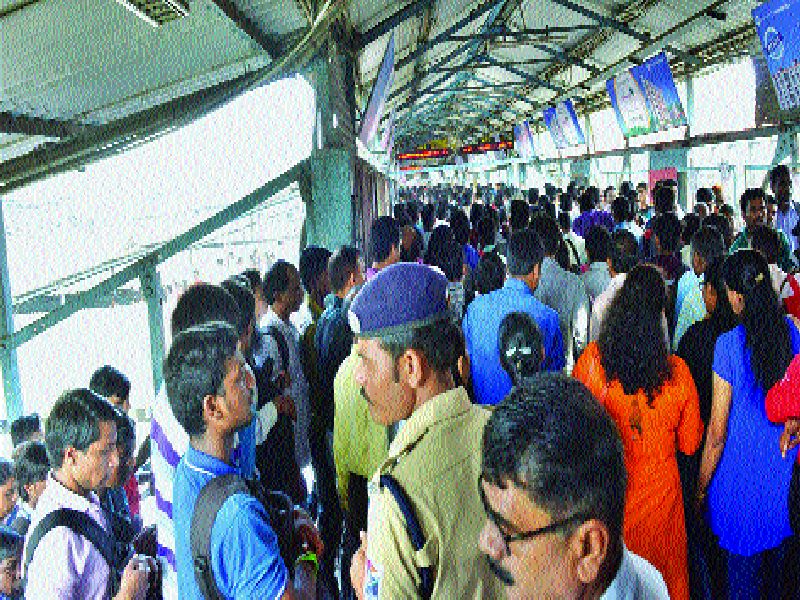  Extreme tension on the Kurla railway station, the problem of bridge management problems is critical | कुर्ला रेल्वे स्थानकावर वाढला कमालीचा ताण, पुलांवरील गर्दी व्यवस्थापनाची समस्या गंभीर