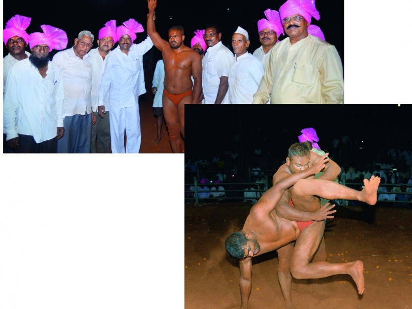 Vishnu Khose Chatter Chipat- Sameer Desai: Kalima Talim Trust wrestling field | समीर देसाईकडून विष्णू खोसे चितपट- : काळाइमाम तालीम ट्रस्टचे कुस्ती मैदान