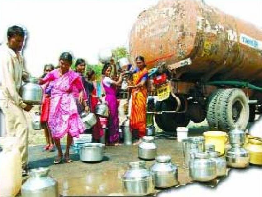 The first water tanker ran in Lanja taluka this year | राज्यात यंदा चांगला पाऊस, अवकाळीचीही उशिरापर्यंत हजेरी; तरीही लांजा तालुक्यात धावला पहिला पाण्याचा टँकर
