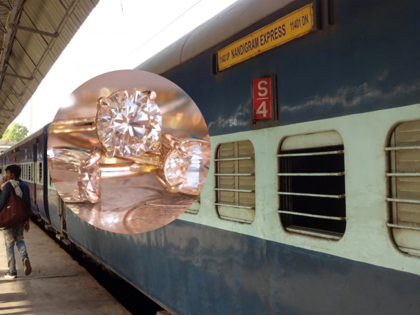 shock among passengers! Diamond jewelry worth 36 lakhs was looted from the AC compartment of 'Nandigram Express' | प्रवाशांत खळबळ! ‘नंदीग्राम एक्स्प्रेस’च्या एसी डब्यातून ३६ लाखांचे हिऱ्यांचे दागिने लुटले