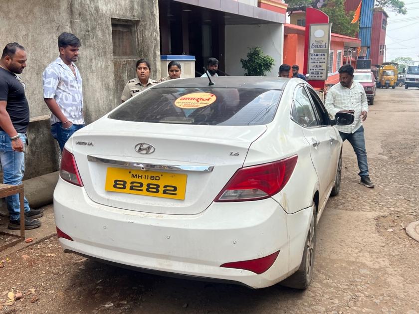 the car driver escaped after avoiding the RTO team In Mahabaleshwar Satara, The driver was fined two lakhs | Satara News: आरटीओ पथकास चुकवून कार चालक सुसाट, पाठलाग करुन पकडून चालकास केला दोन लाखांचा दंड