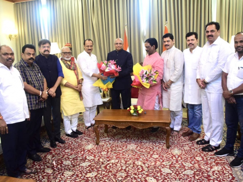 maha vikas aghadi leaders meet newly appointed governor ramesh bais on the eve of state budget session 2023 | Maharashtra Politics: मविआ नेत्यांनी घेतली राज्यपाल बैस यांची भेट; अर्थसंकल्पी अधिवेनापूर्वी राजकीय घडामोडींना वेग