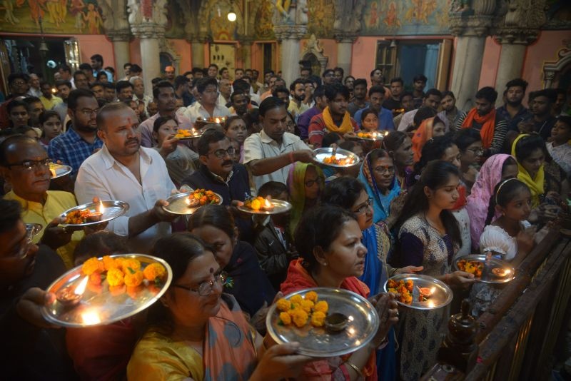 Shankhanad Mahaarti's 'Hunker' for Ram Mandir in Nagpur | नागपुरात राममंदिरासाठीच्या ‘हुंकार’चा शंखनाद महाआरतीने