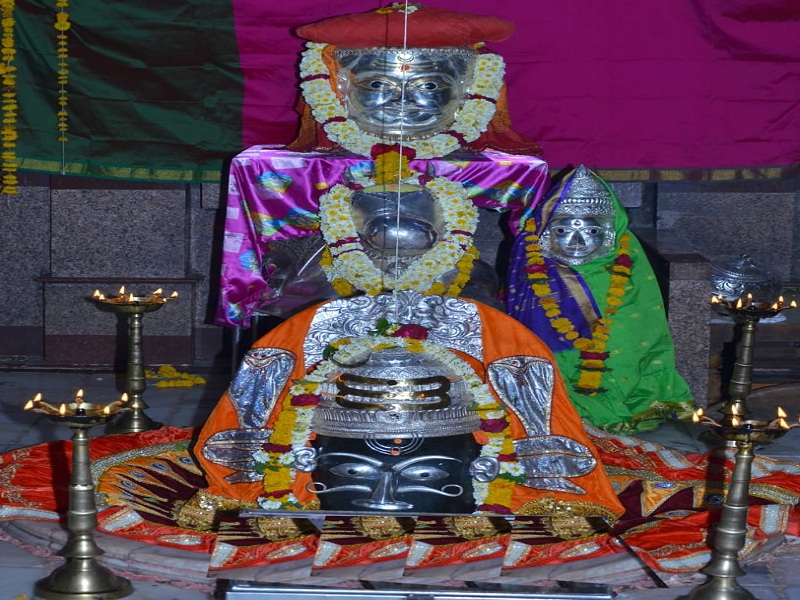 The chanting of 'Har Har Mahadev' at the Vaidyanath temple on the occasion of Mahashivaratri; The crowd of devotees for the darshan | महाशिवरात्रीनिमित्त वैद्यनाथ मंदिरात 'हर हर महादेव'चा जयघोष; दर्शनासाठी भाविकांची गर्दी  