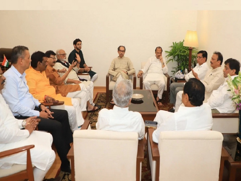leaders of Mahavikas Aghadi will hold a meeting at Ajit Pawar's bungalow | राजकीय हालचालींना वेग! अजित पवारांच्या बंगल्यावर 'मविआ'ची आठवड्यात दुसऱ्यांदा बैठक