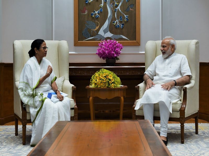 Mamata Banerjee meets Prime Minister Narendra Modi | ममता बॅनर्जींनी घेतली पंतप्रधान नरेंद्र मोदी यांची भेट