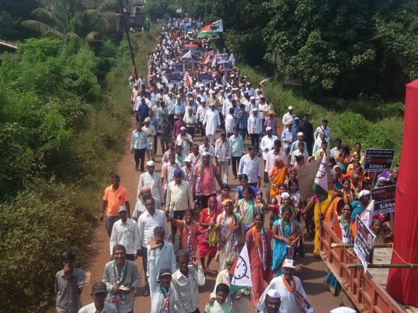 Ratnagiri: A rally in NCP's Mandangad against the rule of state government | रत्नागिरी : राज्यशासनाच्या निषेधार्थ राष्ट्रवादी काँग्रेसचा मंडणगडमध्ये मोर्चा