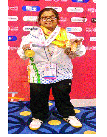 Manali's 'gold' performance in Special Children's Olympics | विशेष मुलांच्या आॅलिम्पिकमध्ये मनालीची ‘सुवर्ण’ कामगिरी
