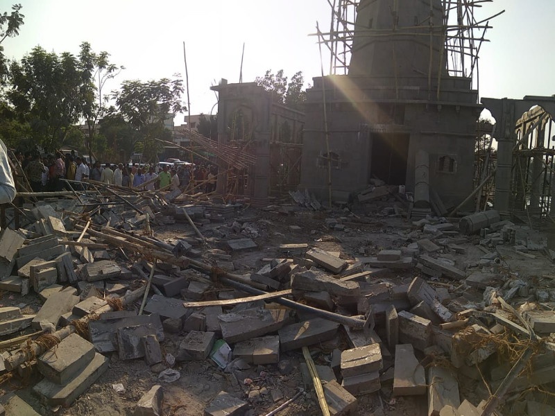 Slab collapses during the work of temple at Pimpale Sadadagar; two laborers death | पिंपळे सौदागर येथे मंदिराचे काम सुरु असताना स्लॅब कोसळला, दोन मजुरांचा मृ्त्यू 