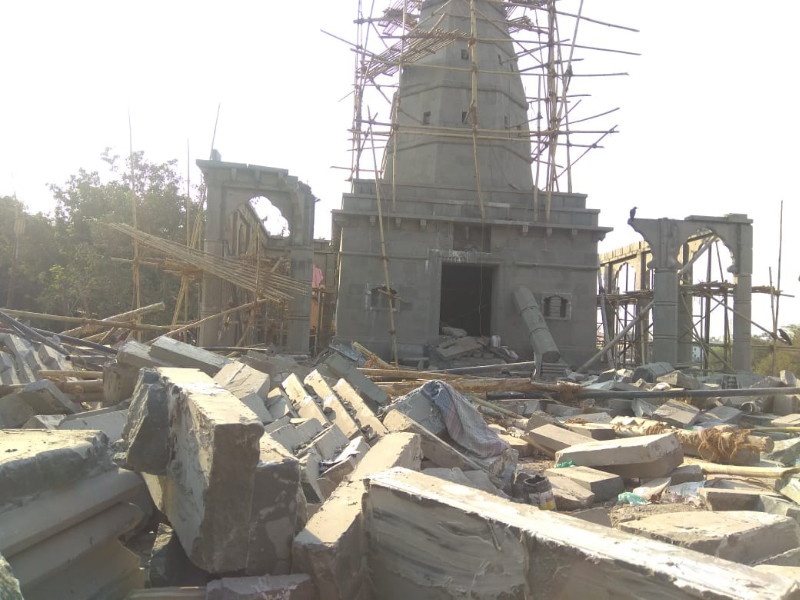A crime registered against the contractor for temple accident in Pimpale Gurav | पिंपळे गुरव येथील मंदिर दुर्घटनेप्रकरणी बांधकाम ठेकेदारावर गुन्हा दाखल 