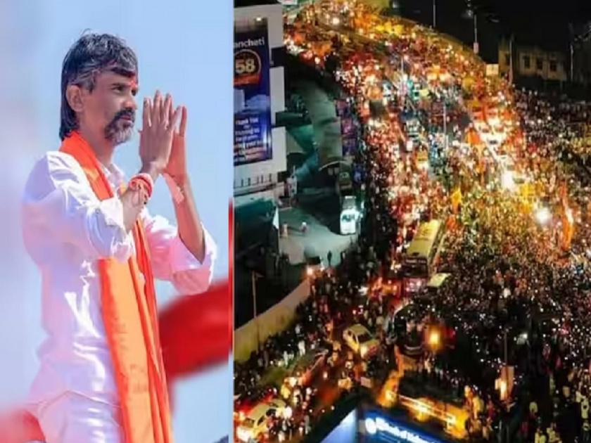 Maratha reservation march, led by activist Manoj Jarange, reach to Navi Mumbai today | मनोज जरांगेंची पदयात्रा मुंबईच्या वेशीवर, नवी मुंबईत मराठ्यांचे भगवे वादळ दाखल, आजचा दिवस निर्णायक!