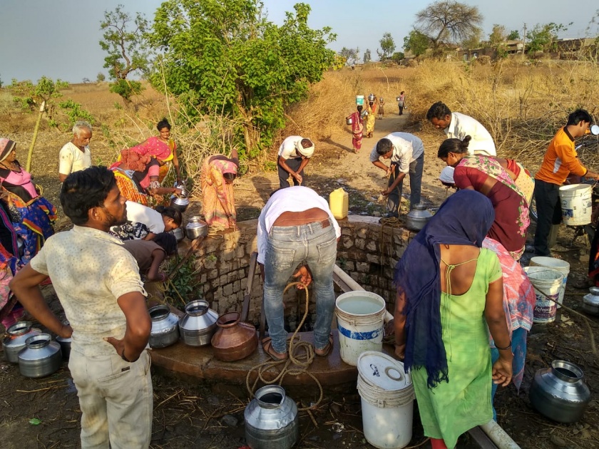 Water scarcity in Manora taluka | पाणीटंचाईमुळे मानोरा तालुक्यात हाहाकार 