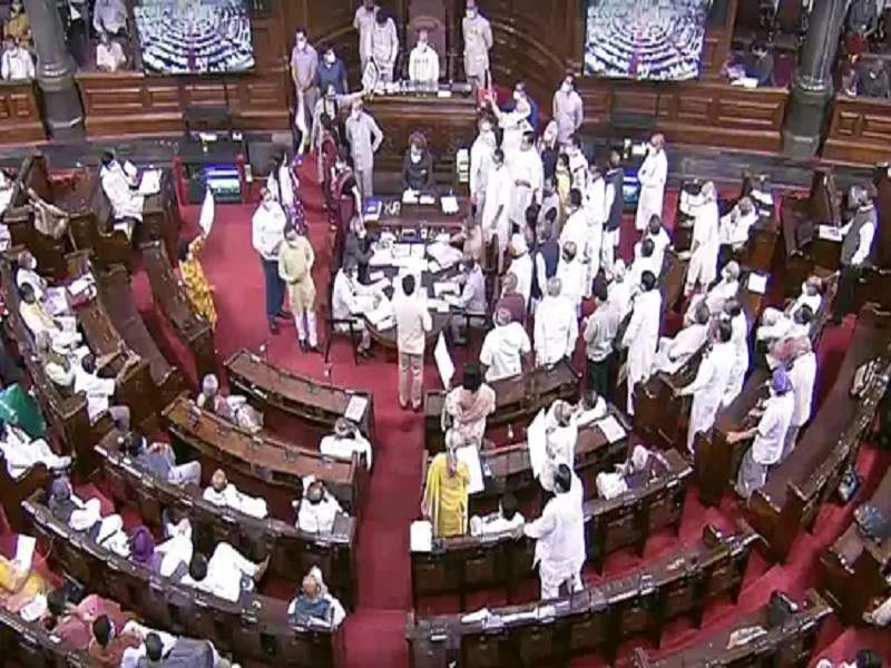 Mansoon session, Lok Sabha adjourned indefinitely | Mansoon session: विरोधकांच्या गोंधळानंतर लोकसभेची कार्यवाही अनिश्चित काळासाठी स्थगित