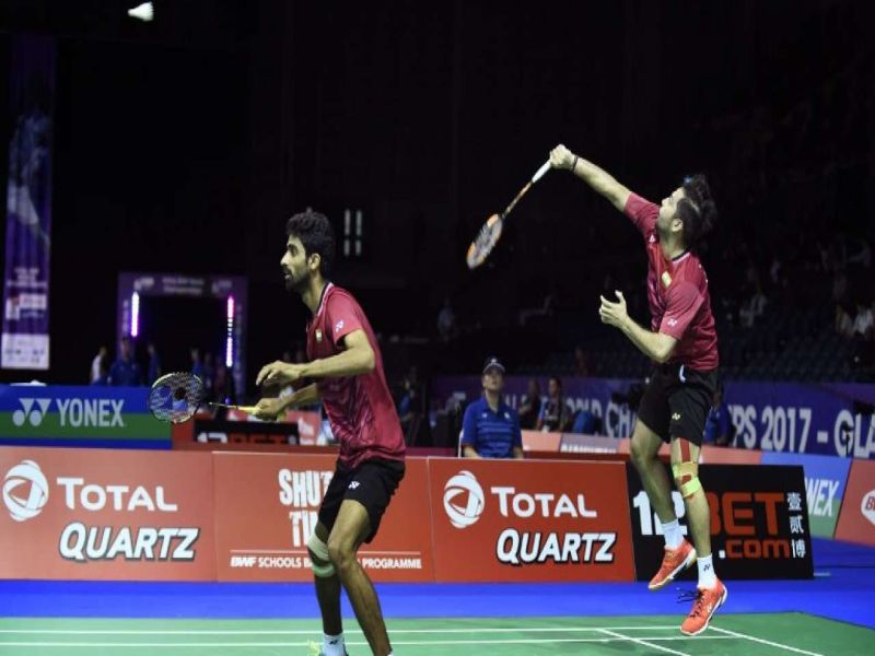 Japan Open badminton: Manu Attri-Sumeeth Reddy beat Olympic silver medalist | Japan Open badminton : मनु अत्री- सुमिथ रेड्डी जोडीचा ऑलिम्पिक पदक विजेत्यांना धक्का
