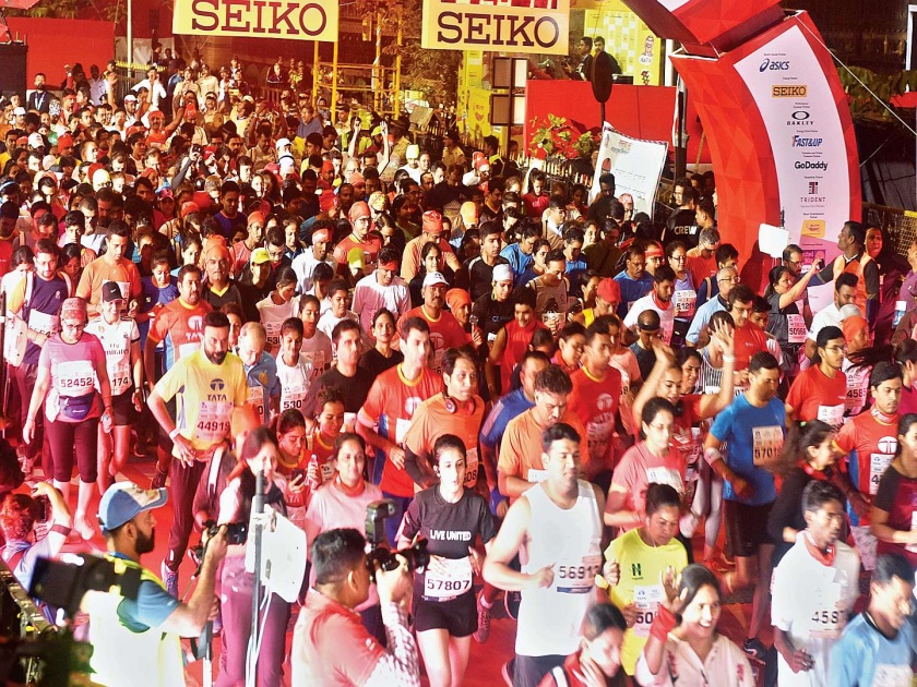 Mumbai Marathon 2019 : Huge response to the Mumbai Marathon | Mumbai Marathon : मुंबई मॅरेथॉनला अफाट प्रतिसाद