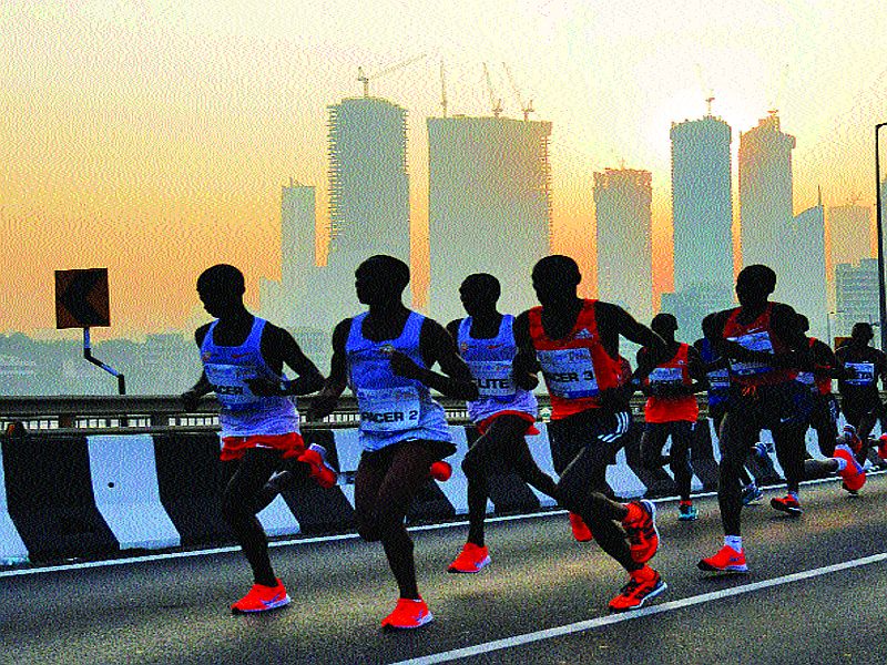  The Mumbai marathon, which has been dominated by African runners, Kenya and Ethiopia, has dominated | मुंबई मॅरेथॉन गाजवली आफ्रिकन धावपटूंनी, केनिया, इथियोपियाचे वर्चस्व कायम