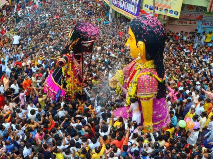 Nagpur's historical Badga Marabat tradition celebrates with great fervour | नेमकी काय आहे नागपूरची ऐतिहासिक बडगा मारबत परंपरा? जाणून घ्या