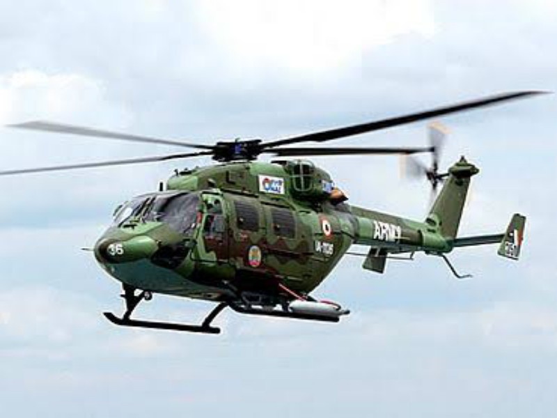 The 'Marc 3' helicopter has been filed in the army camp | लष्कराच्या ताफ्यात 'मार्क ३' हेलिकॉप्टर दाखल 