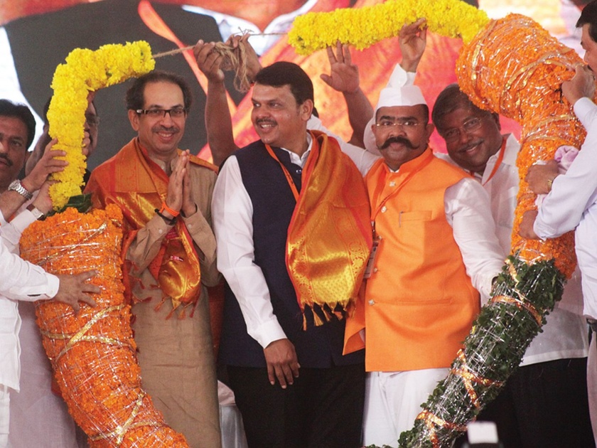 Maharashtra Vidhan Sabha 2019 Shri Ganesha propagating alliance through Mathadi rally? | Vidhan Sabha 2019: माथाडींच्या मेळाव्यातून युतीच्या प्रचाराचा श्रीगणेशा?
