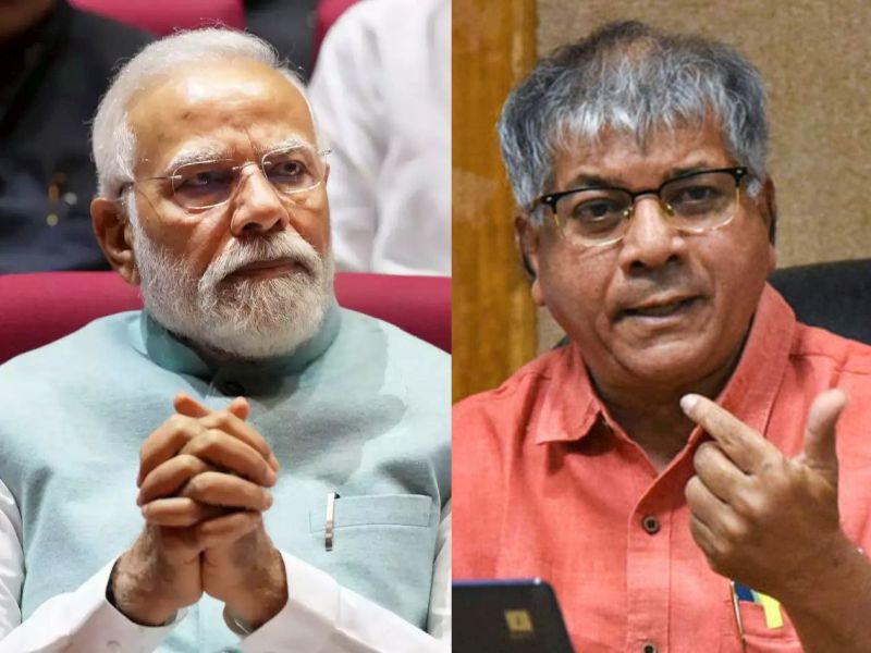 Narendra Modi will not be the Prime Minister after the upcoming Lok Sabha elections; Prakash Ambedkar's claim | आगामी लोकसभा निवडणुकीनंतर नरेंद्र मोदी पंतप्रधान राहणार नाही; प्रकाश आंबेडकरांचा दावा