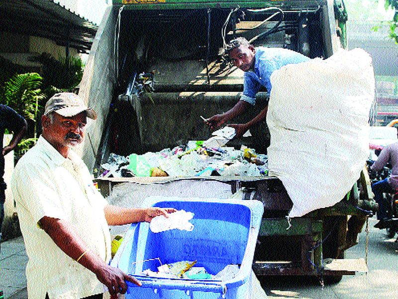 Disposal of medical waste from Ghumghat in Panvel | पनवेलमध्ये वैद्यकीय कचऱ्याची घंटागाडीतून होते विल्हेवाट