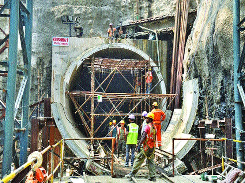 Underground Metro-3 starts from Corona | कोरोनातून सावरत भुयारी मेट्रो-३चे काम सुरू