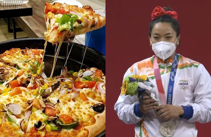 Tokyo Olympics: ... so Olympic silver medalist Mirabai Chanula Lifetime Pizza Free by domino's | Tokyo Olympics: ... म्हणून ऑलिंपिक रौप्यपदक विजेता मीराबाई चानूला लाईफटाईम पिझ्झा 'फुकट'