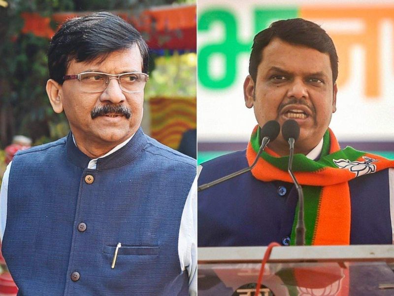 Shiv Sena leader Sanjay Raut has responded to the criticism of former CM Devendra Fadnavis | मुख्यमंत्री असताना देवेंद्र फडणवीसांनी केलेलं 'ते' विधान ऑन रेकॉर्ड आहे; संजय राऊतांचं प्रत्युत्तर