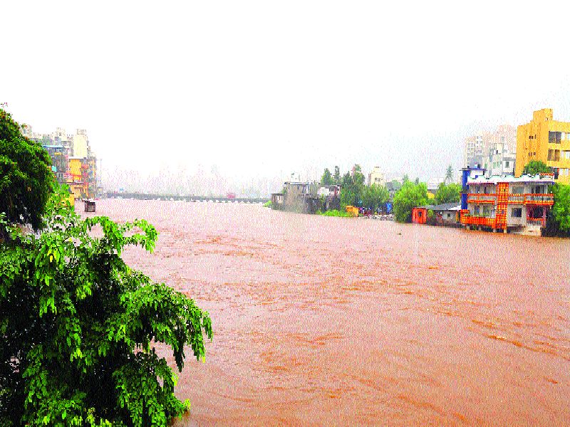Heavy Rain ! Two villages have lost contact | पाणीबाणी! दोन गावांचा संपर्क तुटला
