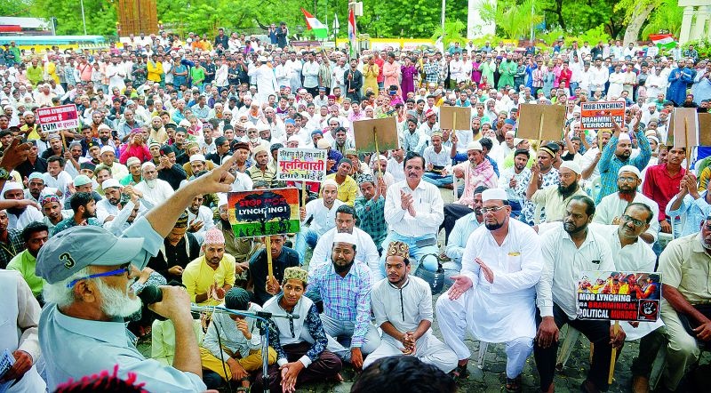 Rage against Mob Lynching: Thousands of Front in the Constitution Square in Nagpur | मॉब लिंचिंगविरोधात रोष : नागपुरातील संविधान चौकात हजारोंचा मोर्चा