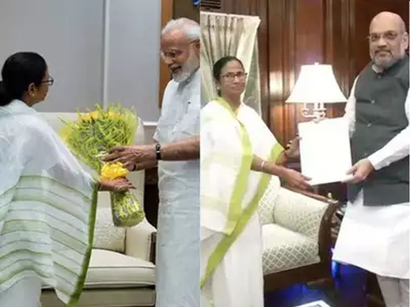 Yesterday PM Narendra Modi, Today Amit Shah; Mamata Banerjee First Visit After Lok Sabha Elections! | काल मोदी, आज शाह; लोकसभा निवडणुकीनंतर दीदींची पहिलीच भेट!