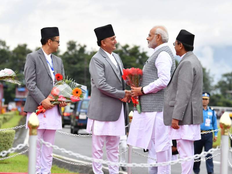 Prime Minister visits Nepal, fourth trip to four years | पंतप्रधान नेपाळ दौऱ्यावर, चार वर्षातला चौथा दौरा
