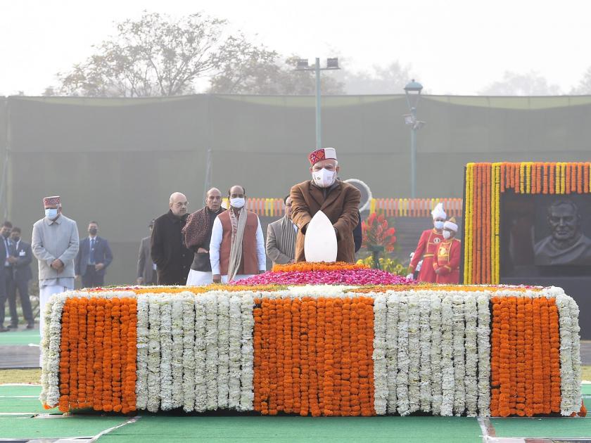 tribute to sadaiv atal vajpayee on duty path on occasion of his memorial day | कर्तव्य पथ पे ‘सदैव अटल’ वाजपेयींना आदरांजली 