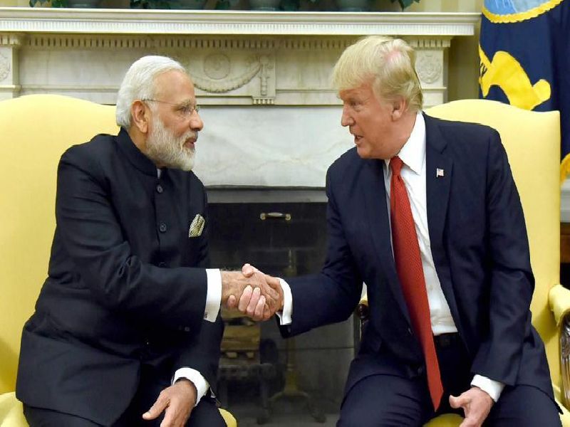 donald trump said narendra modi great leader indian americans will vote for me | भारताकडे मोदींसारखा भारदस्त नेता, भारतीय-अमेरिकन मलाच मतदान करतील, ट्रम्पना विश्वास